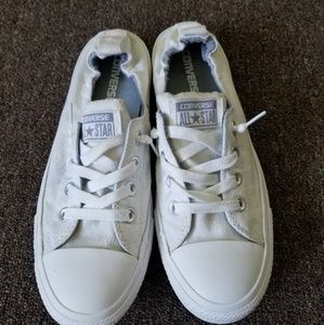 White lace Converse shoes